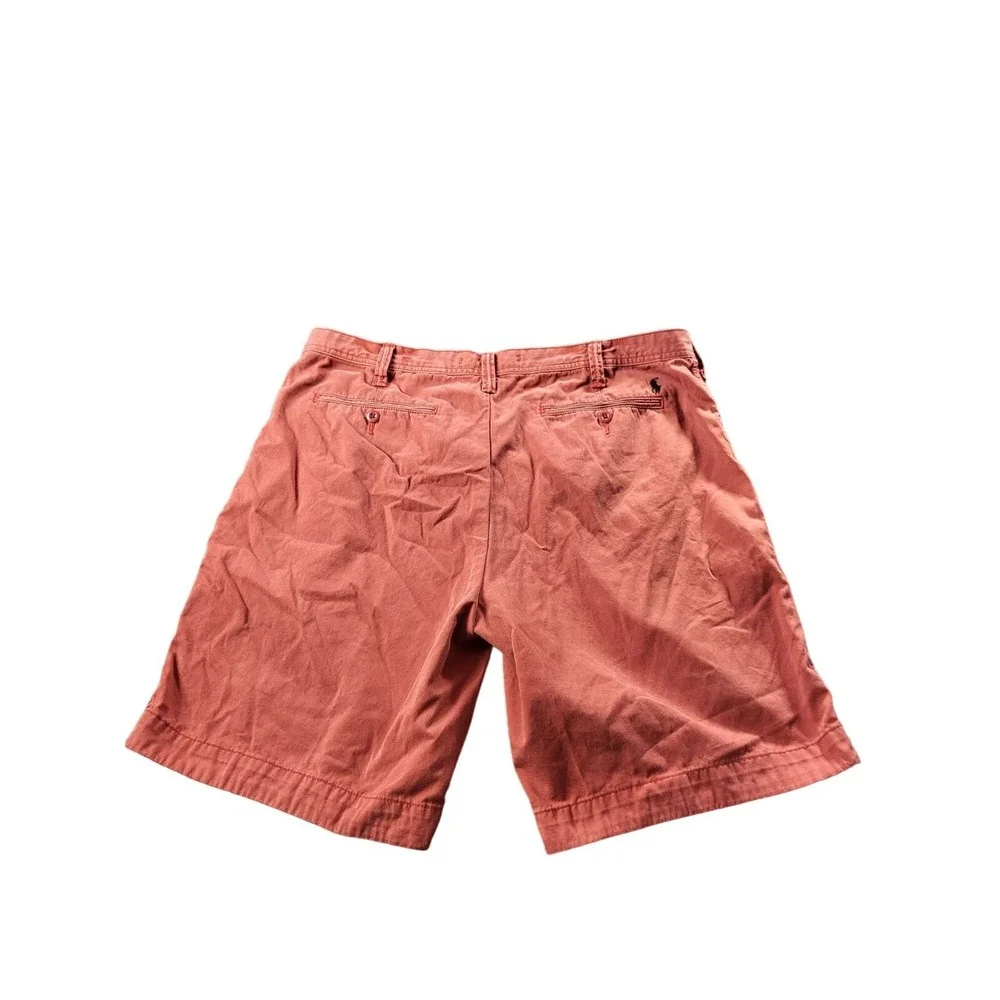 Polo Ralph Lauren‎ Khaki Shorts Relaxed Fit Men Sz 38 Shrimp Red Classic Preppy